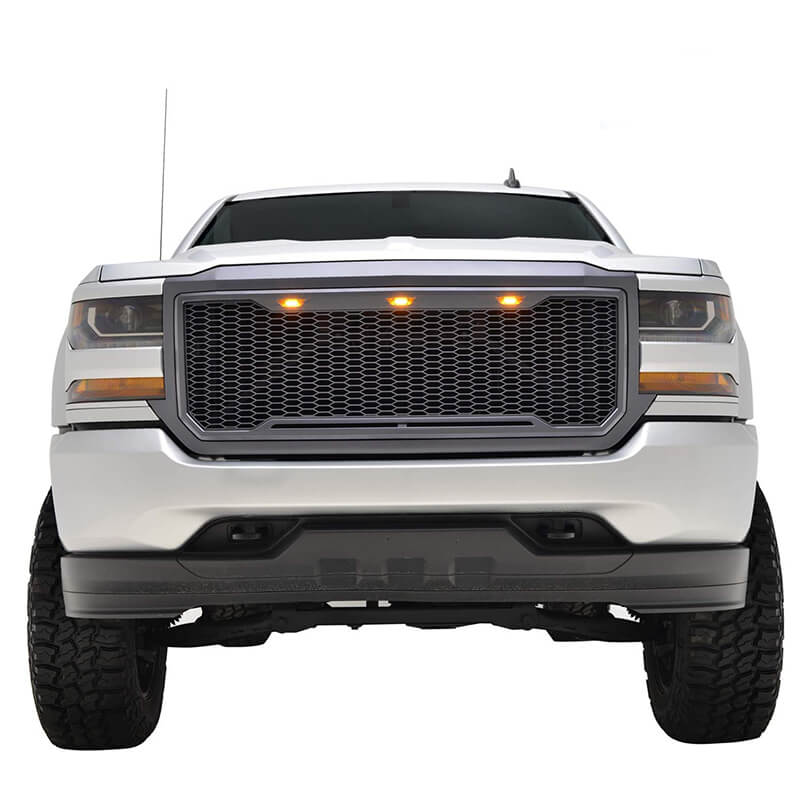 Replacement Grill for 2016 2017 2018 Chevy Silverado Grill