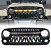 2007-2018 Jeep Wrangler Front Grill with Amber Lights