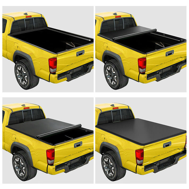 6 Feet Roll Up Tonneau Cover For Toyota Tacoma Bed Cover 16-21