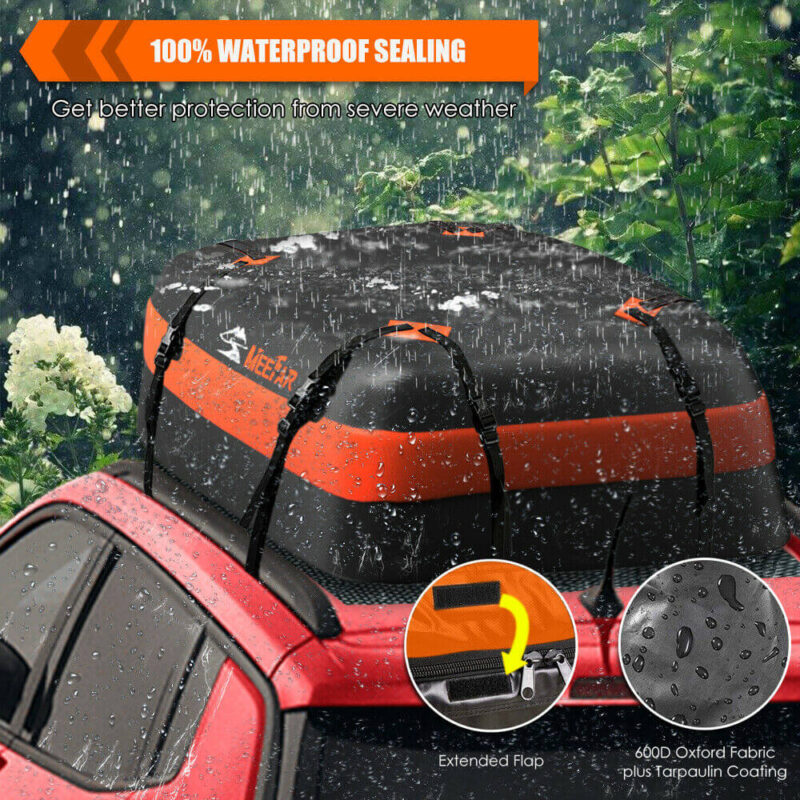 Waterproof 20 Cubic Feet Car Roof Top Cargo Storage Cargo Carrier Bag