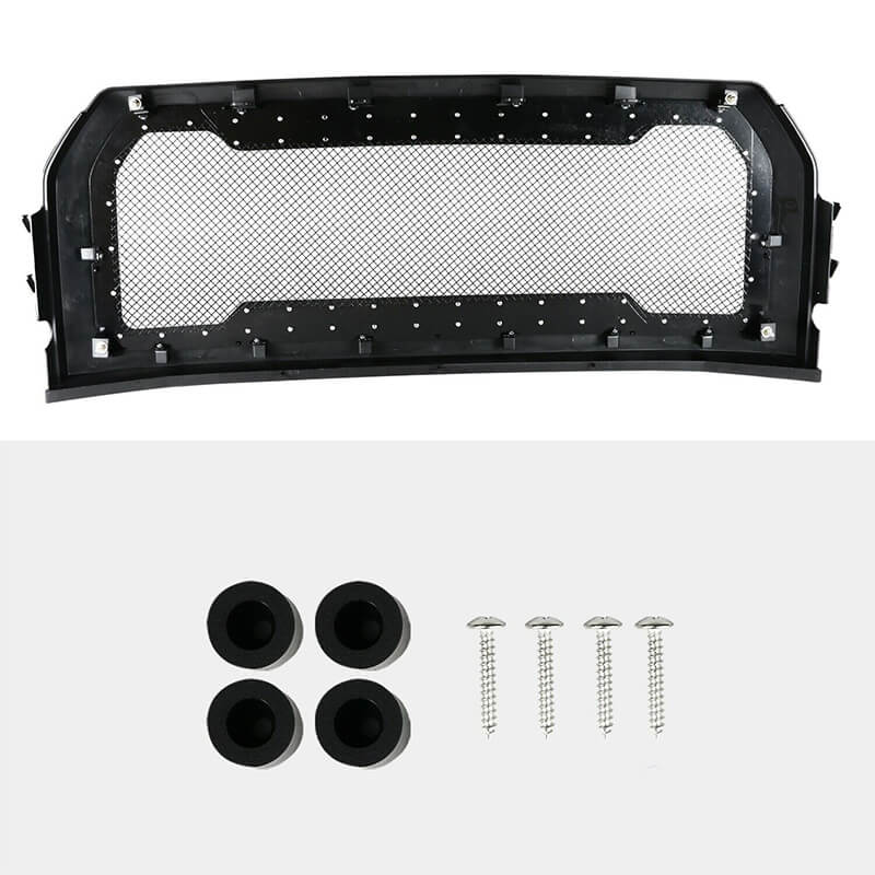 For 2015-2017 F150 Grill Black Mesh Rivet Grill Replacement