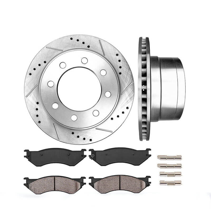 Pre-drill Rear Brake Pads and Rotors for Ram 1500