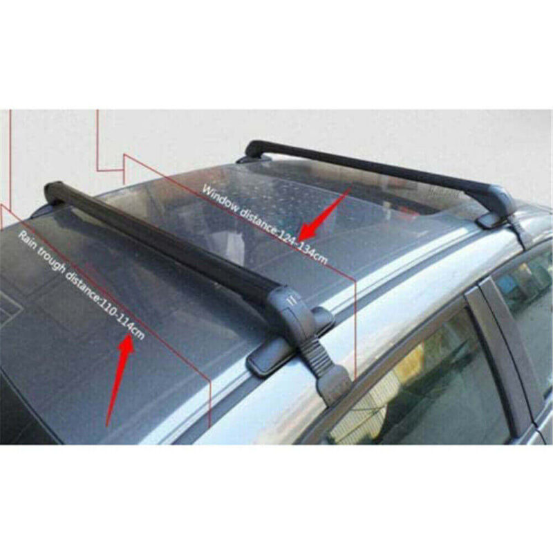43.3" Universal Roof Rack Cross Bar Car Luggage Carrier with Lock