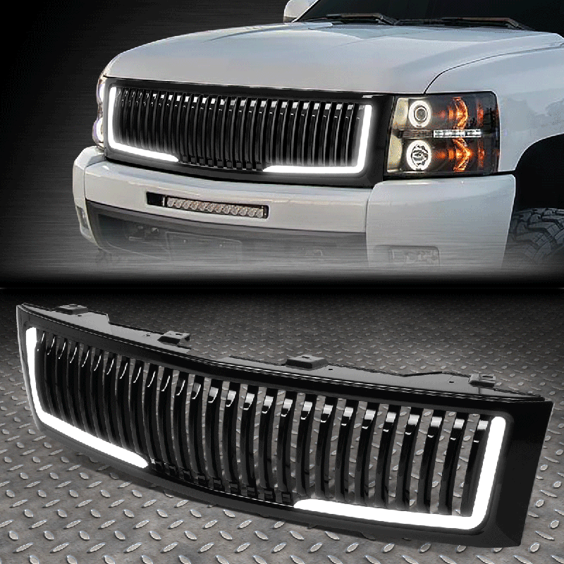Front Grill Replacement for Chevy Silverado 1500 2007-2013 Bumper Grill