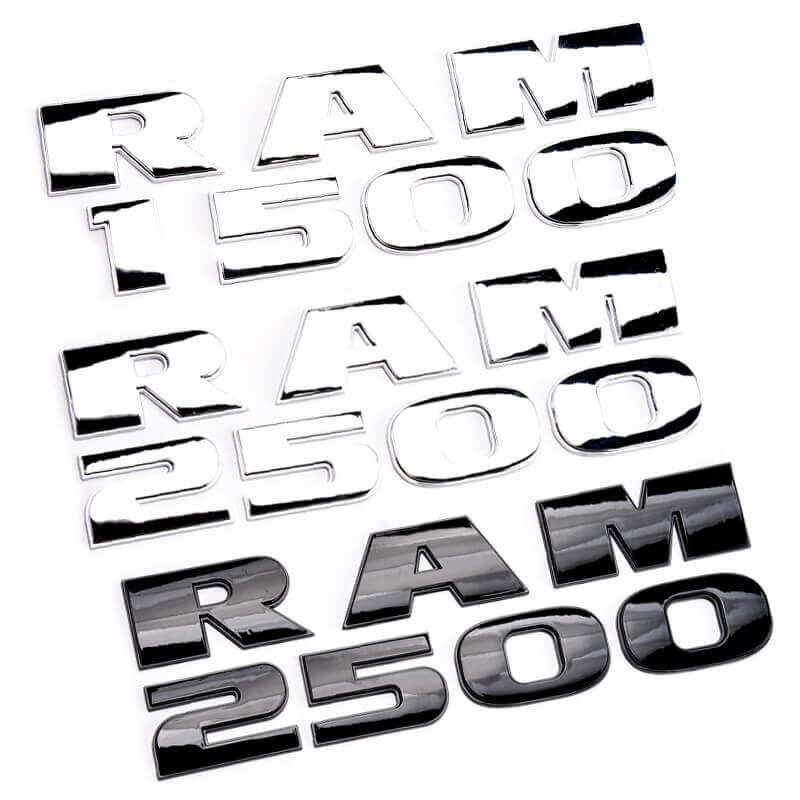 2 PC Ram 1500 Emblesh Logo 3D Logo
