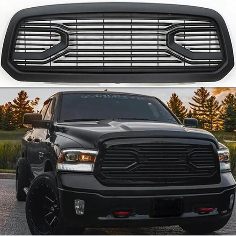 2013-2018 Dodge Ram 1500 Grill Big Horn Style Black Front Grille W/letters