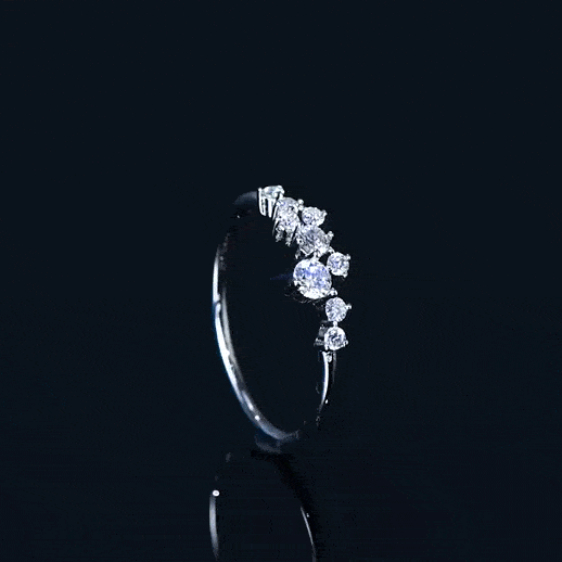 Niche Design S925 Moissanite Ring gif