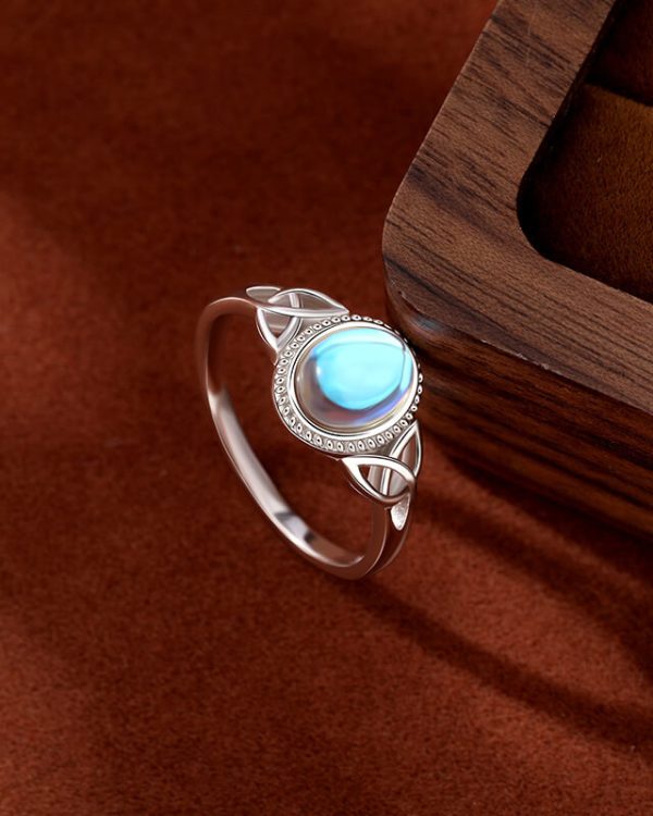 Alternative view of Fairies Oval Moonstone S925 Silver Ring