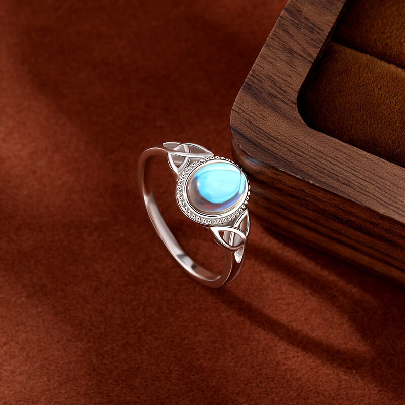 Alternative view of Fairies Oval Moonstone S925 Silver Ring