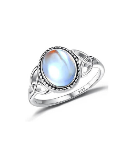 Fairies Oval Moonstone S925 Silver Ring