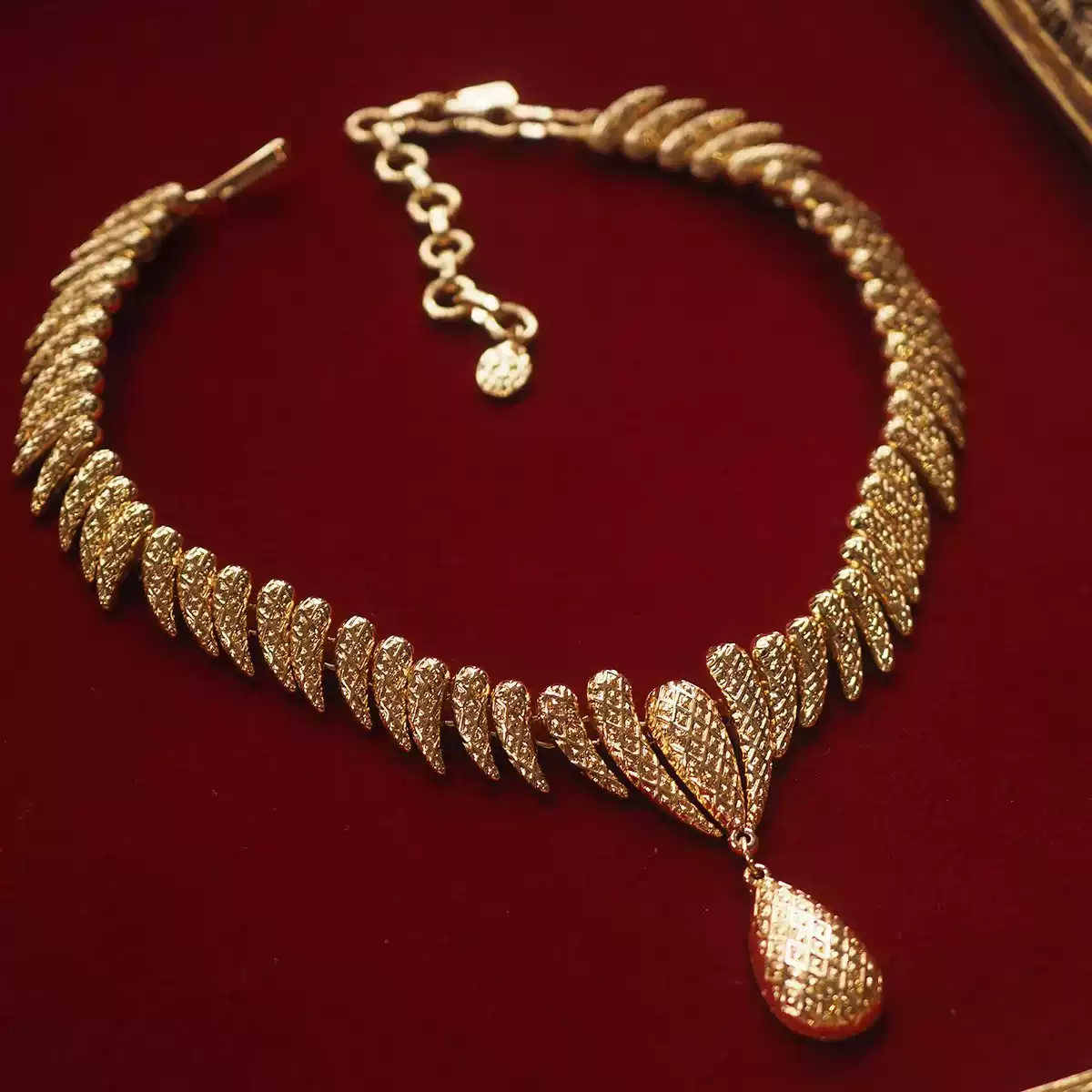 French style Plated 24K Gold Vintage Necklace