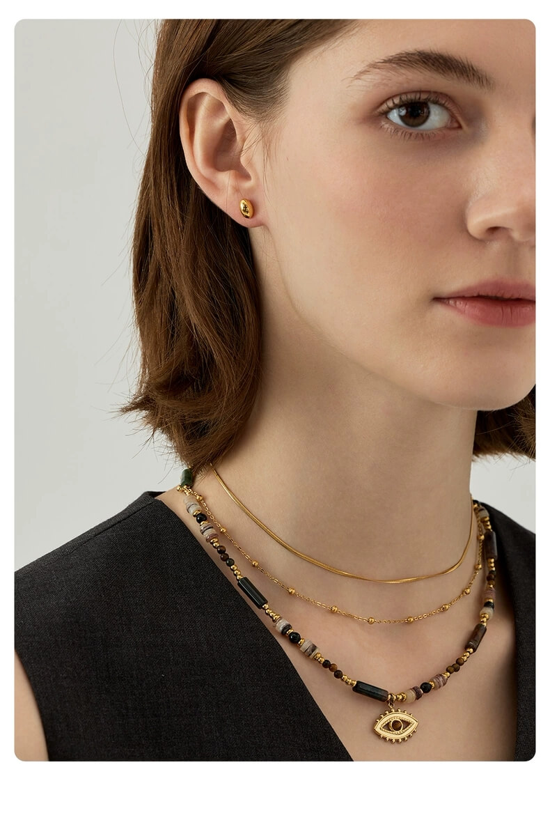 Gaze Vintage stackable Evil Eye Protection Necklaces 1