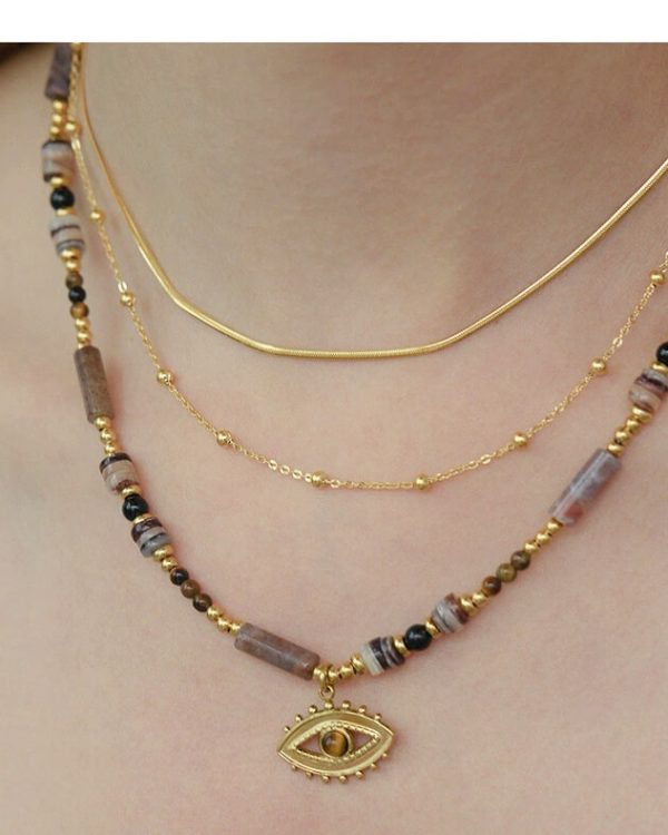 Gaze Vintage stackable Evil Eye Protection Necklaces 3