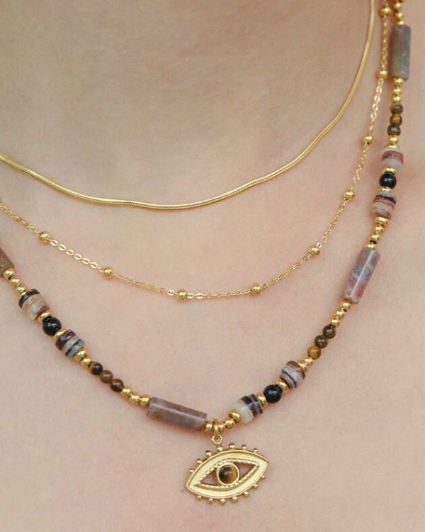 Gaze Vintage stackable Evil Eye Protection Necklaces 4