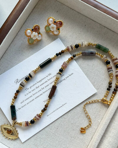 Alternative view of Gaze Vintage Stackable Evil Eye Protection Necklaces