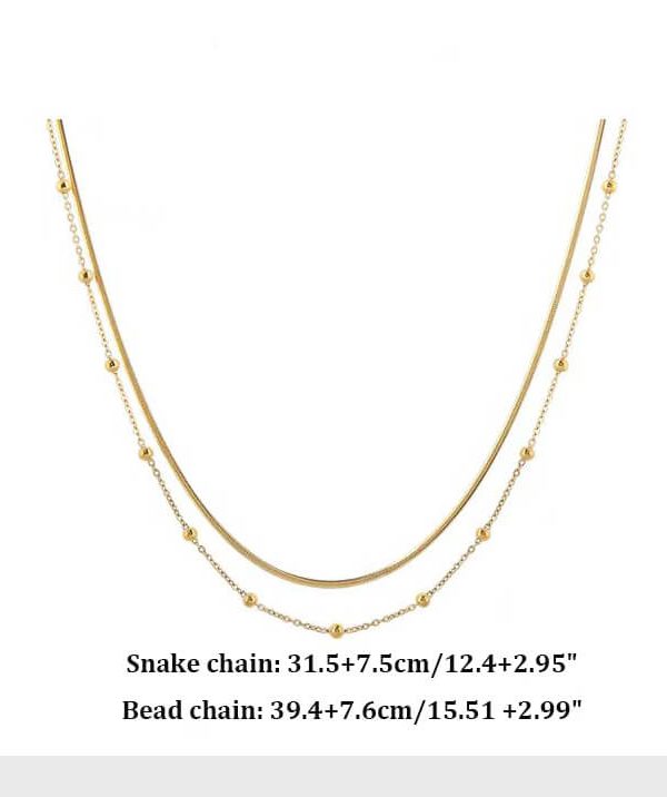 Gaze Vintage stackable Evil Eye Protection Necklaces-length