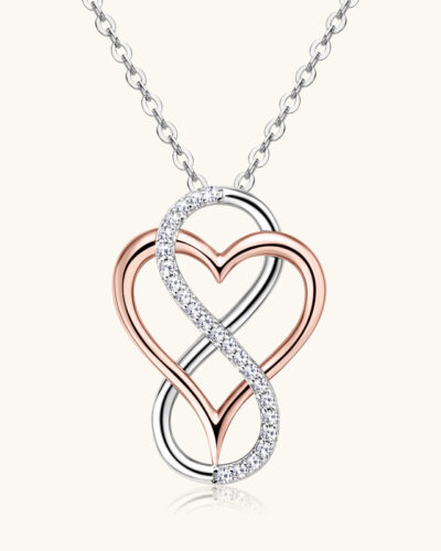 Heart's Fire 925 Sterling Silver Heart Necklace-1