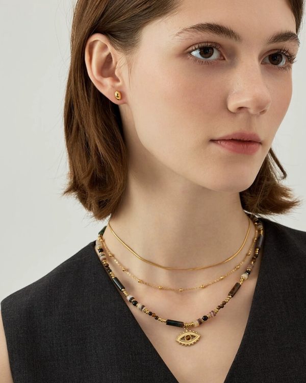 Gaze Vintage Stackable Evil Eye Protection Necklaces