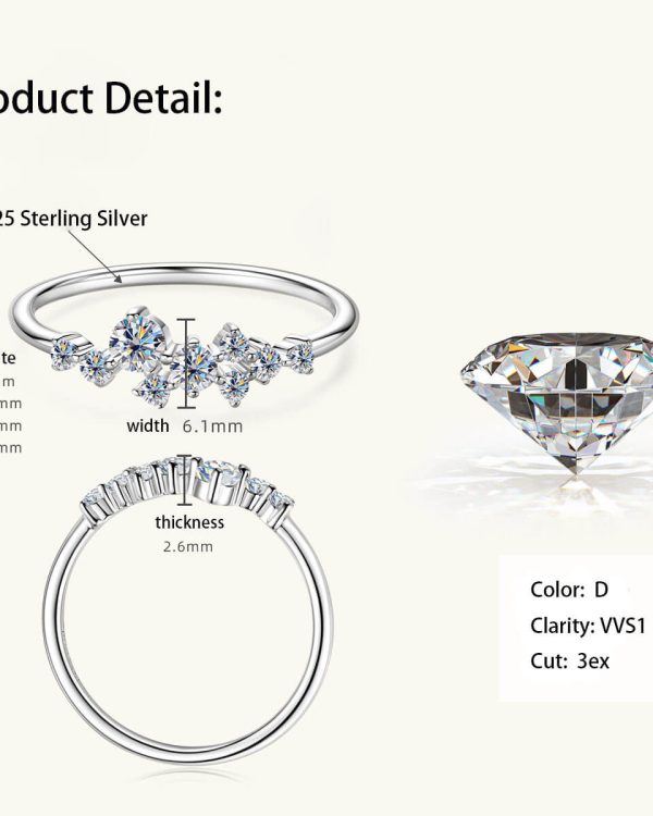 Niche Design S925 Moissanite Ring 6