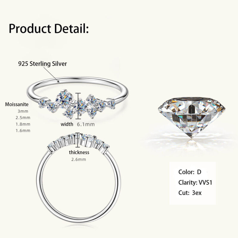 Niche Design S925 Moissanite Ring 6
