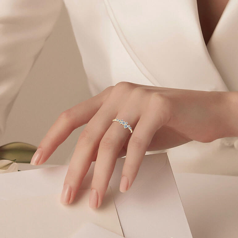 Niche Design S925 Moissanite Ring 7