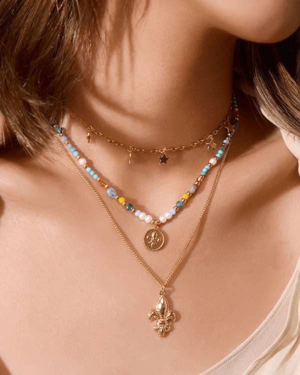 Ocean Breeze Boho Layered Necklace
