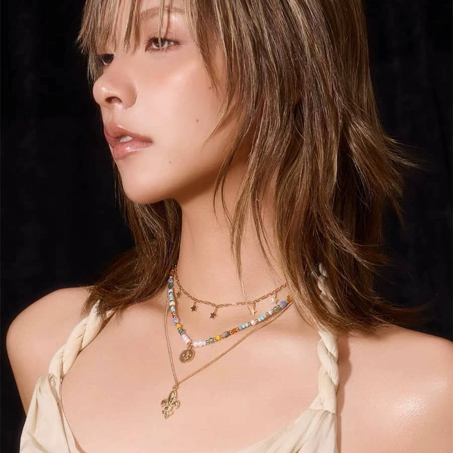 Ocean Breeze Boho Layered Necklace Stackble Necklace - Image 3