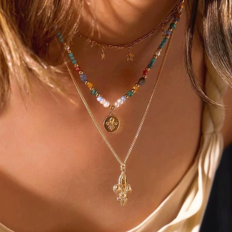 Ocean Breeze Boho Layered Necklace 5