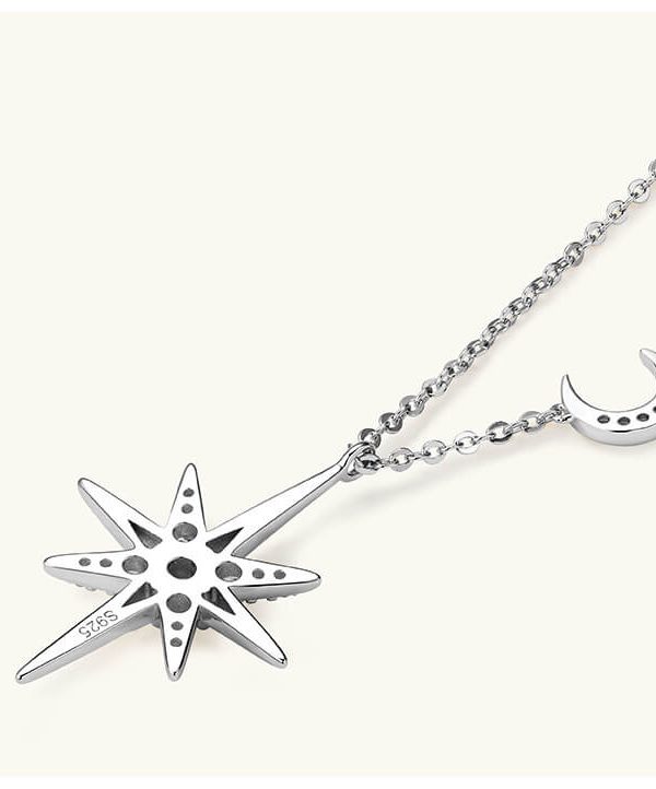 Radiance 925 Silver Chain with Moissanite Star Pendant-32