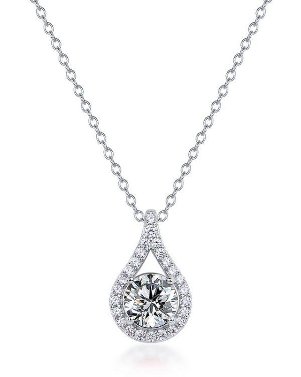 Teardrop S925 Sterling Silver Ruby Necklace 4