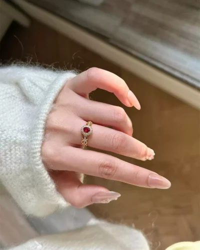 Vintage Rouge Ring 18K Gold Plated 2