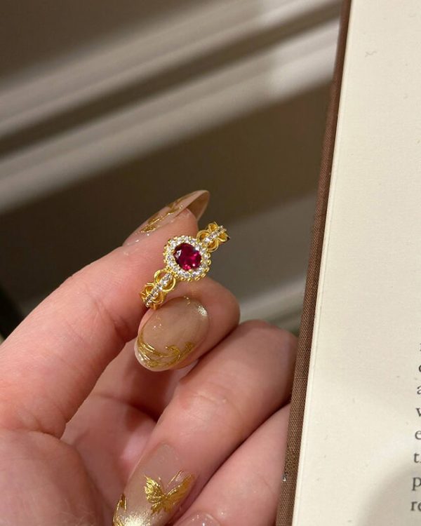 Vintage Rouge Ring 18K Gold Plated 2