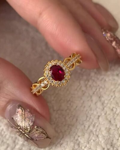 Rouge Vintage Ring 18K Gold Plated