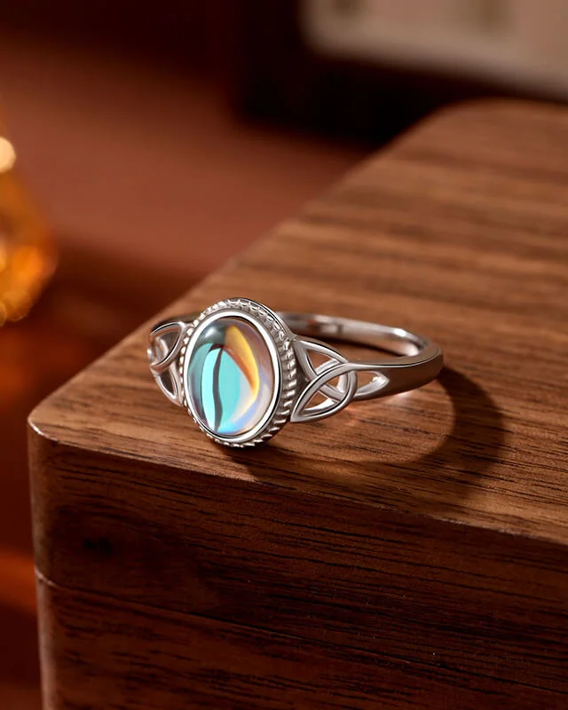 Fairies Oval Moonstone S925 Silver Ring