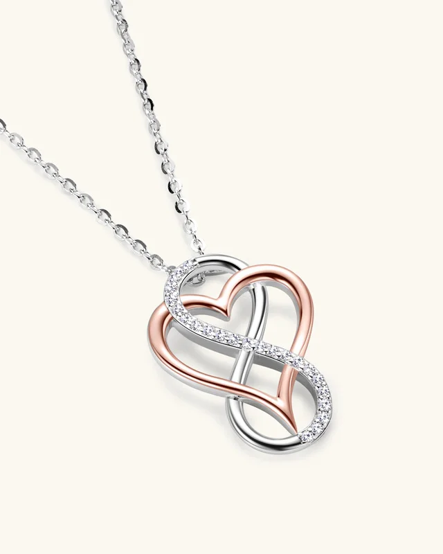 Heart's Fire 925 Sterling Silver Heart Necklace