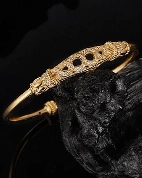 Luxury 925 Sterling Silver Moissanite Bangle Bracelet