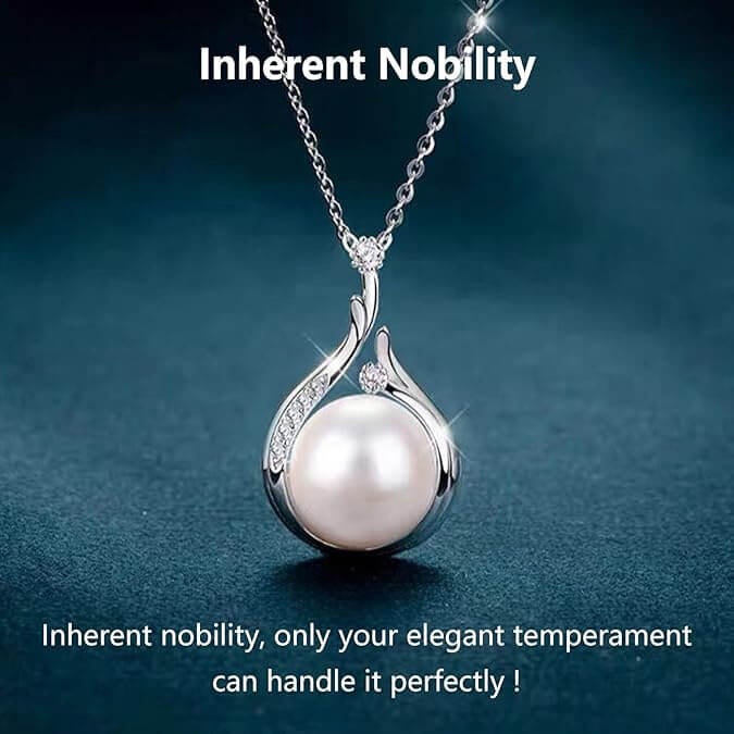 999 Sterling Silver Natural Pearl Necklace for Sale 10