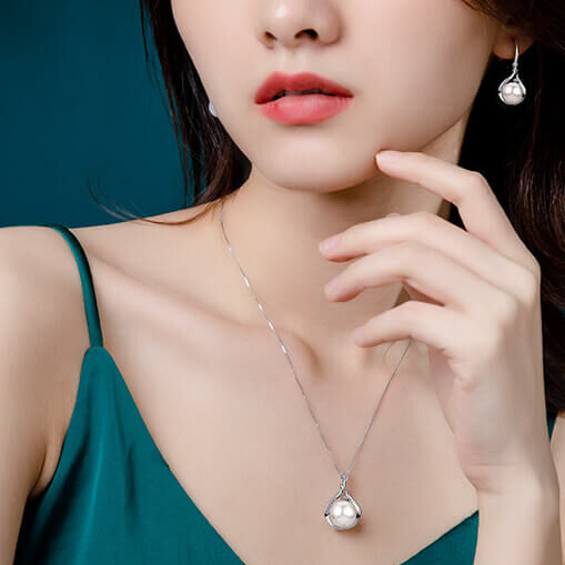 999 Sterling Silver Natural Pearl Necklace for Sale 2 e1752475993313