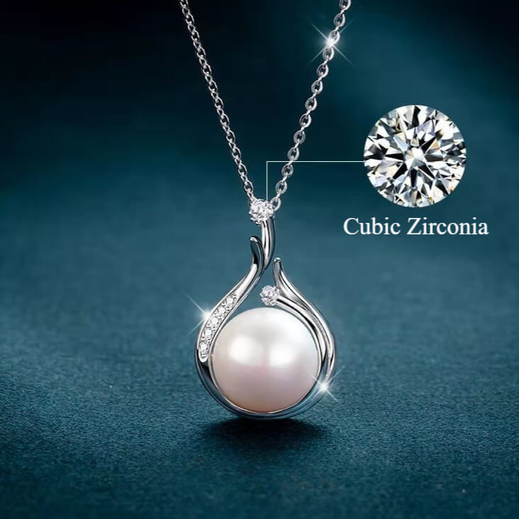 999 Sterling Silver Natural Pearl Necklace for Sale - Image 5