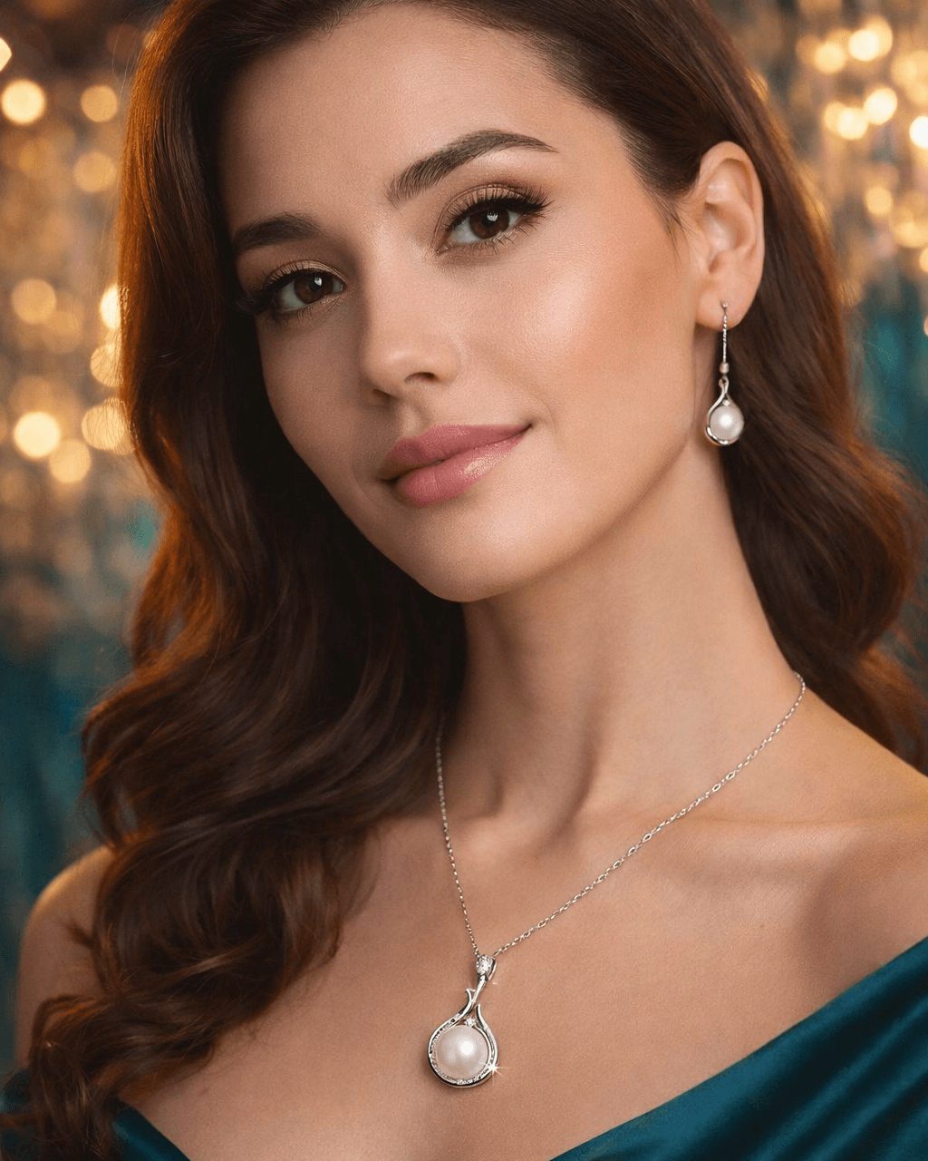 999 Sterling Silver Natural Pearl Necklace for Sale - Image 2