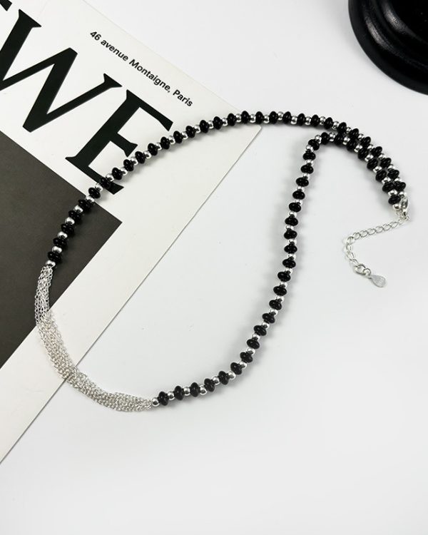 Versatile 925 Sterling Silver Agate Necklace 1 2