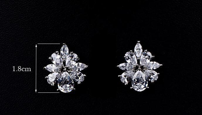 Vintage Marquise Floral Bridal Jewelry Set 3