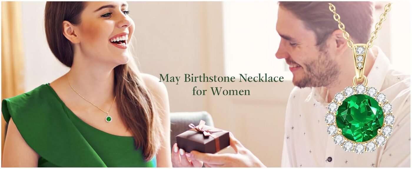 925 Sterling Silver May Birthstone Stud 2