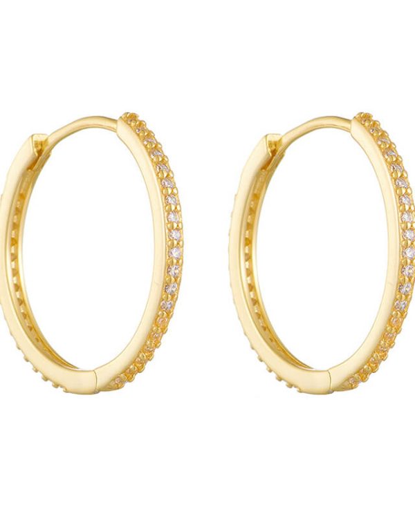 925 Sterling Silver Round Cubic Zirconia Huggie Hoops Earring 7