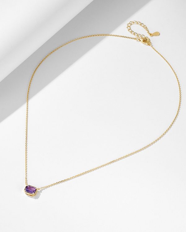 Amethyst Birthstone Pendant 3