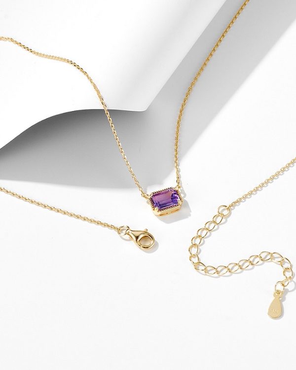 Amethyst Birthstone Pendant 4