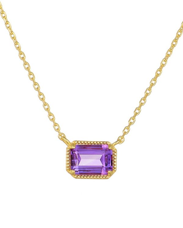 Amethyst Birthstone Pendant 5