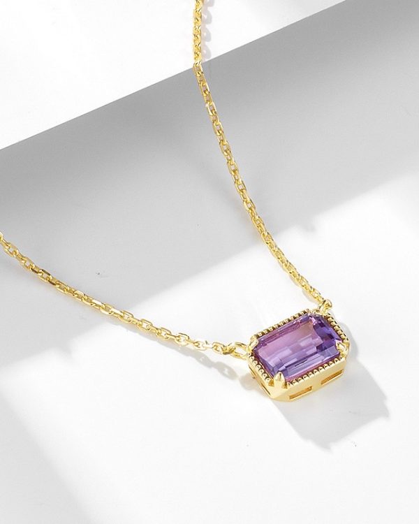 Amethyst Birthstone Pendant 6
