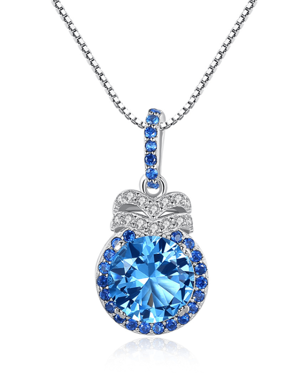 Drop Dangle sapphire Necklace London series jewelry 2