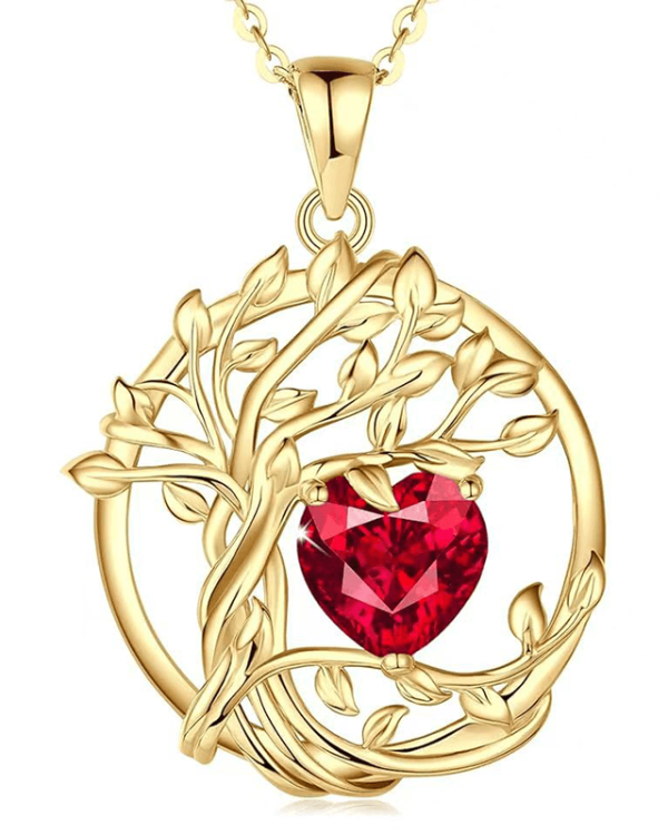 G Tree of Life Birthstone Necklace 1